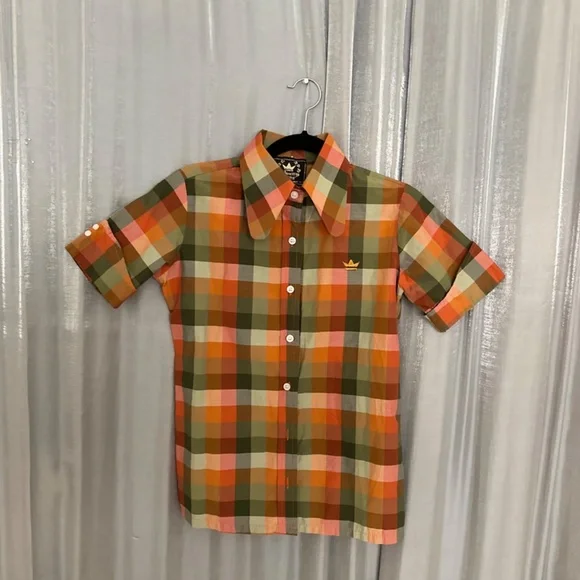 beagle collar plaid button up - Picture 4 of 7